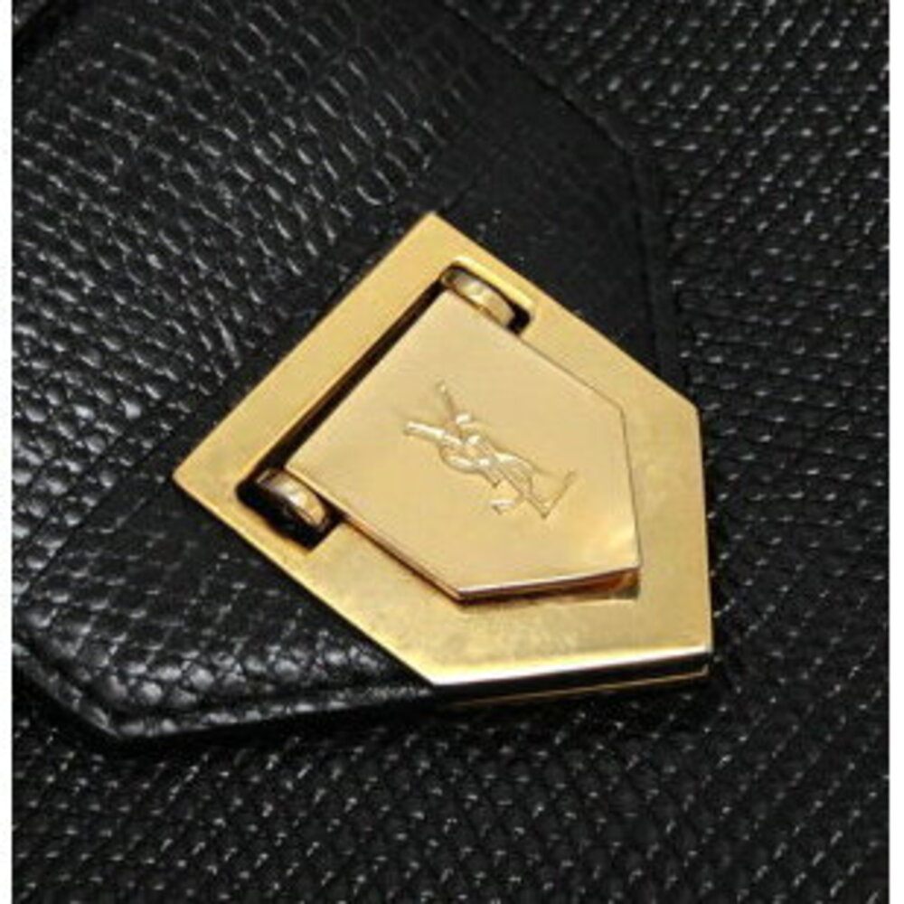 SAINT LAURENT Yves Shoulder Bag Black Lizard Embossed - Picture 5 of 6